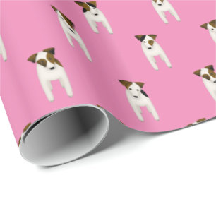 charmanter Jack Russell Terriers pink oder JEDE Fa Geschenkpapier