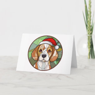 Charmanter Kaninchencheer: Weihnachten zum Thema B Karte