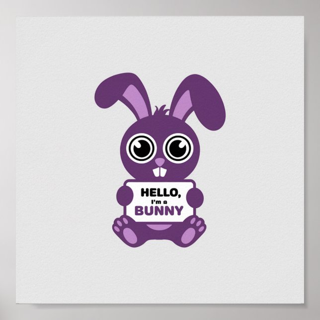 Charmanter Lila Bunny : Spread Joy! Poster (Vorne)