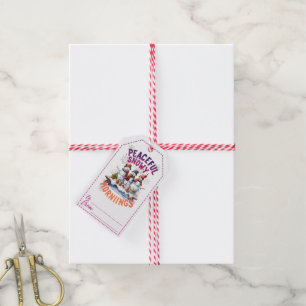 Charmanter Schneemann Weihnachtsgeschenk-Tags Geschenkanhänger