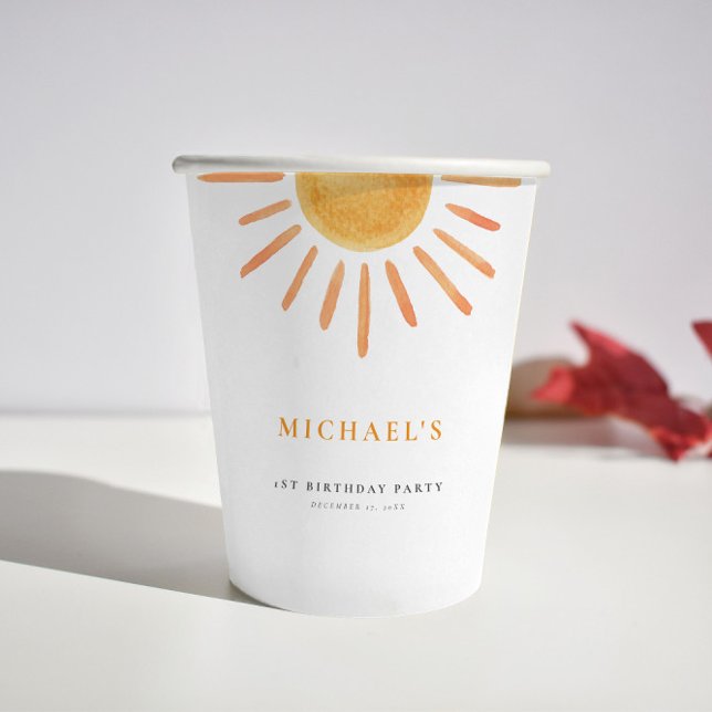 Charmanter Sonnenschein Geburtstagskuchen jeden Al Pappbecher (Von Creator hochgeladen)