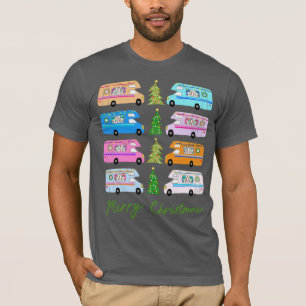 Charmanter Weihnachtscamper Retro Motorhome RV Xma T-Shirt