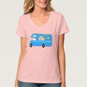 Charmanter Weihnachtscamper Retro Motorhome RV Xma T-Shirt