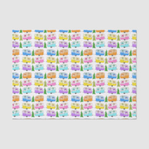 Charmanter Weihnachtscamper Vintager Anhänger RV X Seidenpapier