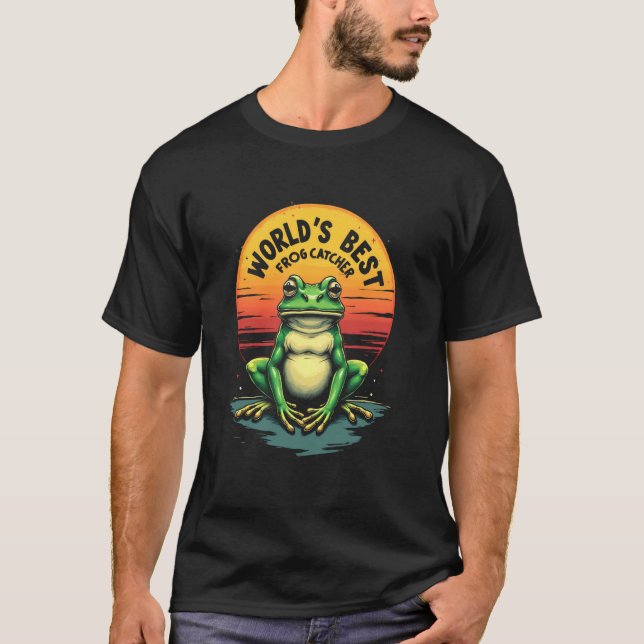 Charmanter Weltbester Froschfänger T-Shirt (Vorderseite)