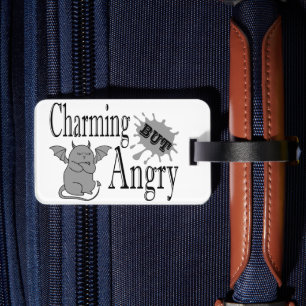 Charmantes, aber wütend kleines böses Zitat lustig Gepäckanhänger