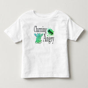 Charmantes, aber wütend kleines böses Zitat lustig Kleinkind T-shirt