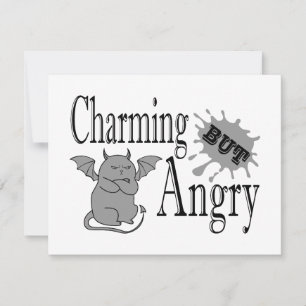 Charmantes, aber wütend kleines böses Zitat lustig Mitteilungskarte