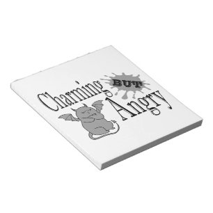 Charmantes, aber wütend kleines böses Zitat lustig Notizblock