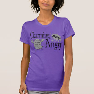 Charmantes, aber wütend kleines böses Zitat lustig T-Shirt