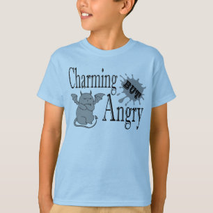 Charmantes, aber wütend kleines böses Zitat lustig T-Shirt