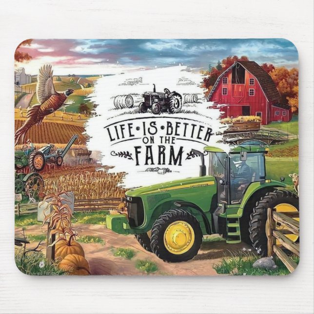 Charmantes Bauernhaus Mousepad (Vorne)