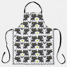 Charmantes Black Cat Design Schürze
