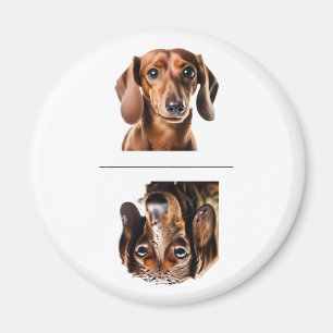 Charmantes Dachshund Sauber/Schmutzig Geschirrspül Magnet