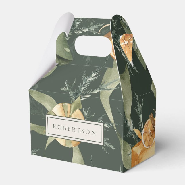 Charmantes festliches Weihnachtsfest Geschenkschachtel (Vorderseite)