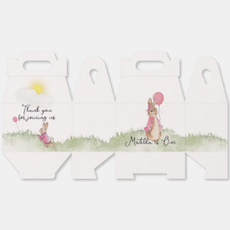 Charmantes Flopsy Bunny Themed Party Boxen. Gefäll Geschenkschachtel