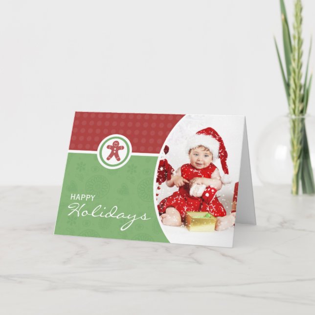 Charmantes geklapptes Foto Weihnachten (Vorderseite)