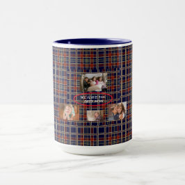 Charmantes Geschenk für die beste Mama Tartan Kari Tasse