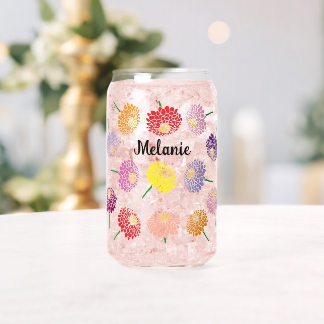 Charmantes Glas mit Zinnia-Blume (Insitu (Hochzeit))