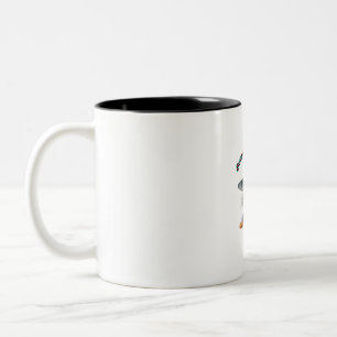 Charmantes Hexenmädchen Halloween-Dekor mit Pumpki Zweifarbige Tasse