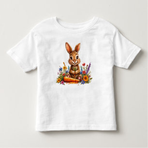 Charmantes Kaninchen im Stil eines Cartoon Kleinkind T-shirt