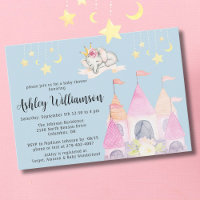 Charmantes Pink Burg Princess Girl Babydusche