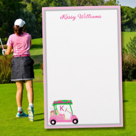 Charmantes Pink Golf Thema Personalisiert Stationi