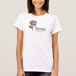 Charmantes Rosa-Brautparty T-Shirt