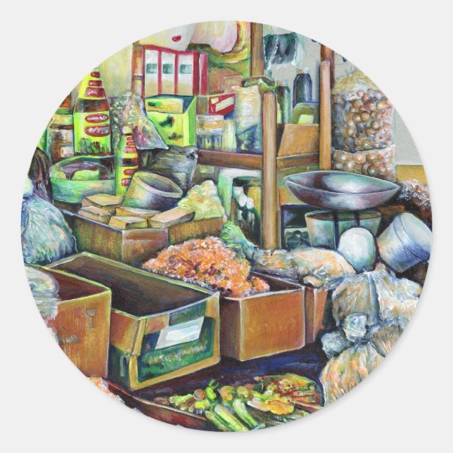 Charmantes Versprechen des schönen Tekka-Zentrums, Runder Aufkleber (Vorderseite)