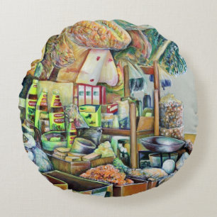 Charmantes Versprechen des schönen Tekka-Zentrums, Rundes Kissen