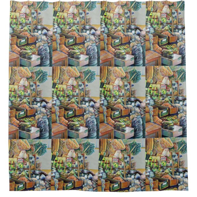 Charmantes Versprechen eines schönen Tekka-Zentrum Duschvorhang (Vorderseite)