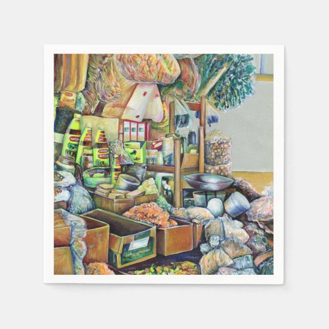 Charmantes Versprechen eines schönen Tekka-Zentrum Serviette (Vorderseite)