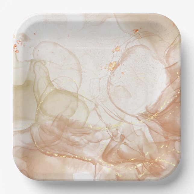 Charmantes Vintages Plateau Pappteller (Vorderseite)