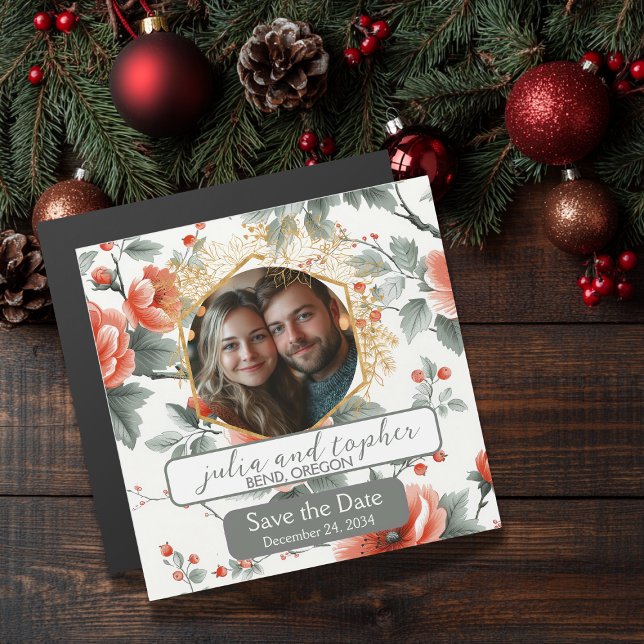 Charmantes Weihnachtsmagazin in Rot und Weiß Magneteinladung (Von Creator hochgeladen)