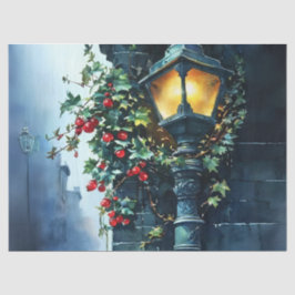 Charmantes Weihnachtsstraßen-Dekoupage-Kunsthandwe Seidenpapier