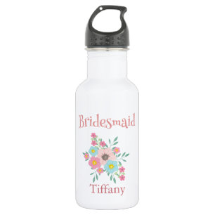 Charme Bridesmaid Floral Bouquet Trinkflasche