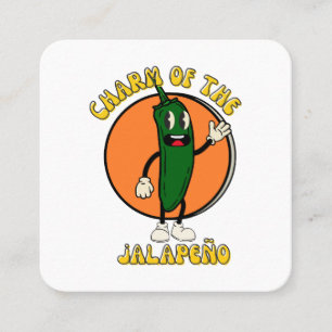 Charme der Jalapeño Quadratische Visitenkarte