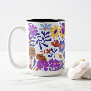 Charme & Freshness Moderne, floral Zweifarbige Tasse