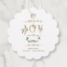 Charme kleine Menge Joy Hummingbird Baby Dusche Geschenkanhänger