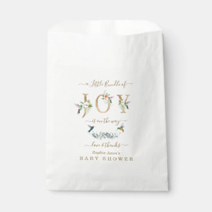 Charme kleine Menge Joy Hummingbird Baby Dusche Geschenktütchen
