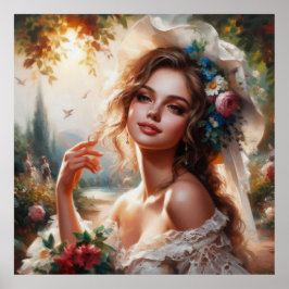 Charme Lächeln Poster