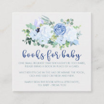 Charme & Moderne Blue Floral Enclosure Card