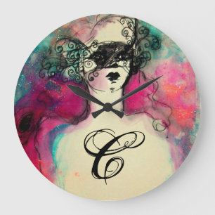 CHARME-MONOGRAMM GROßE WANDUHR