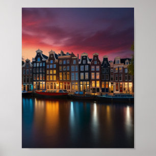 Charming Amsterdam Stadt Poster