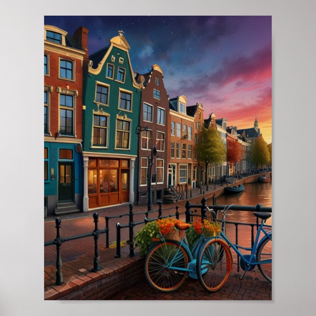 Charming Amsterdam Stadt Poster (Vorne)