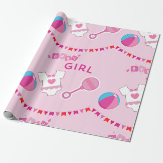 Charming Baby Girl Baby Dusche & Newborn Geschenkpapier