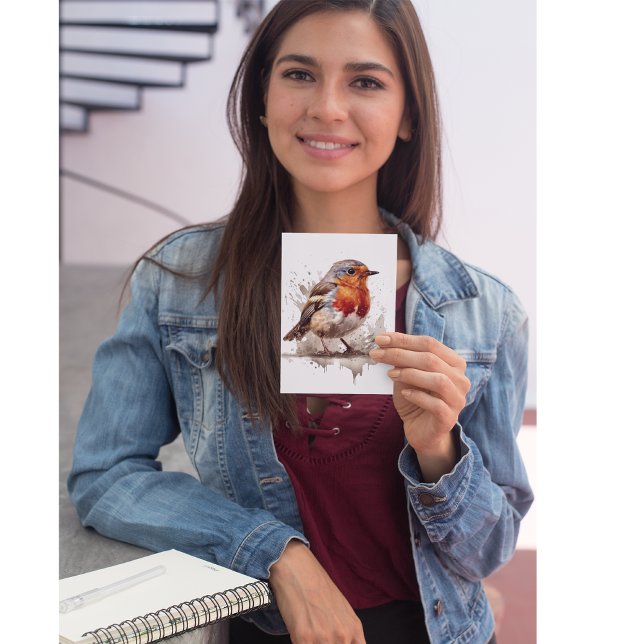 Charming Backyard Robin Postkarte (Von Creator hochgeladen)