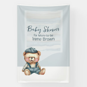 Charming Bear Jean Baby Shower Theme Banner
