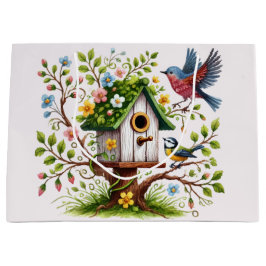 Charming Birds & Blooms Große Geschenktüte