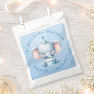 Charming Blue Elephant Geburtstag Vielen Dank Geschenktütchen